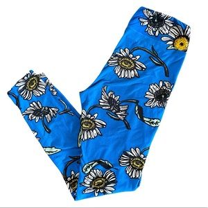 Lularoe one size daisy floral leggings